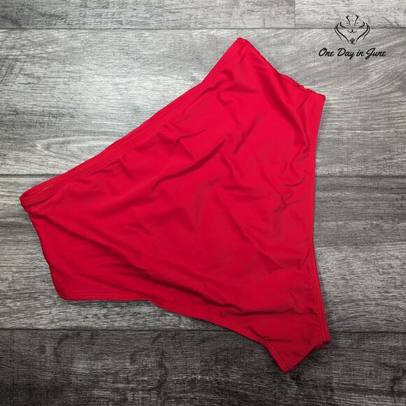 CharmLeaks High Waist Ruched Hip Bikini Bottom Size XL - Picture 3 of 3